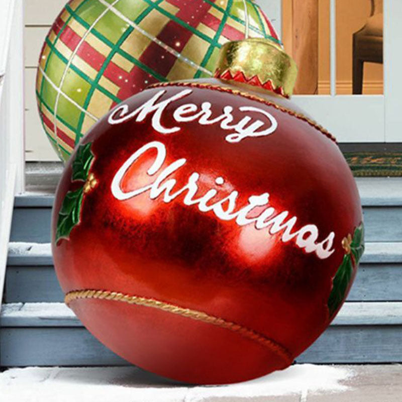 Huge 60cm PVC Ornament: Perfect Outdoor Holiday Decoration