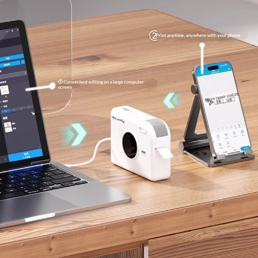 Easy Transfer Bluetooth Mini Label Printer for Daily Use