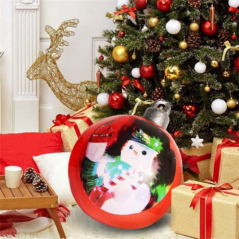 Huge 60cm PVC Ornament: Perfect Outdoor Holiday Decoration