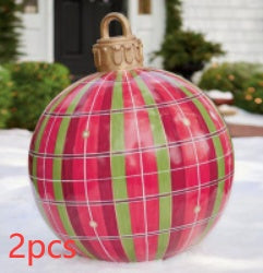 Huge 60cm PVC Ornament: Perfect Outdoor Holiday Decoration