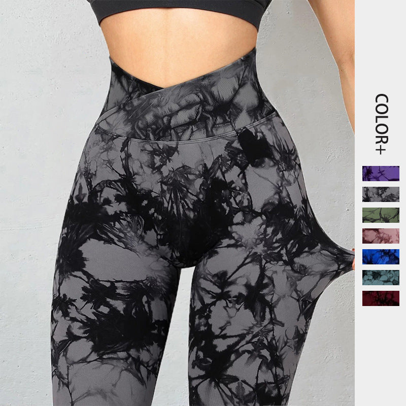 Seamless Tie-Dye Leggings for Yoga & Everyday Fun