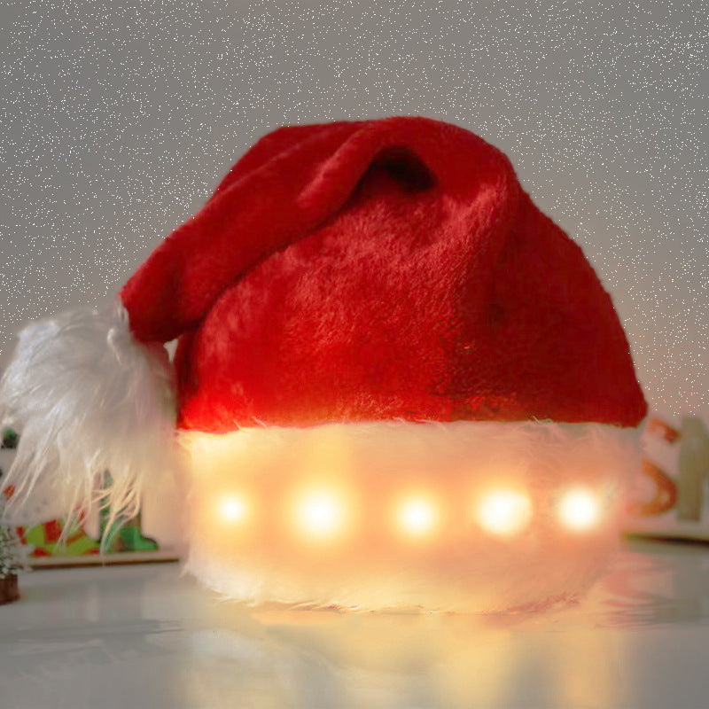 Festive Light-Up Christmas Hat for Holiday Fun