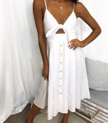 Chic Summer Backless Party Dress – Sleek & Stunning Look