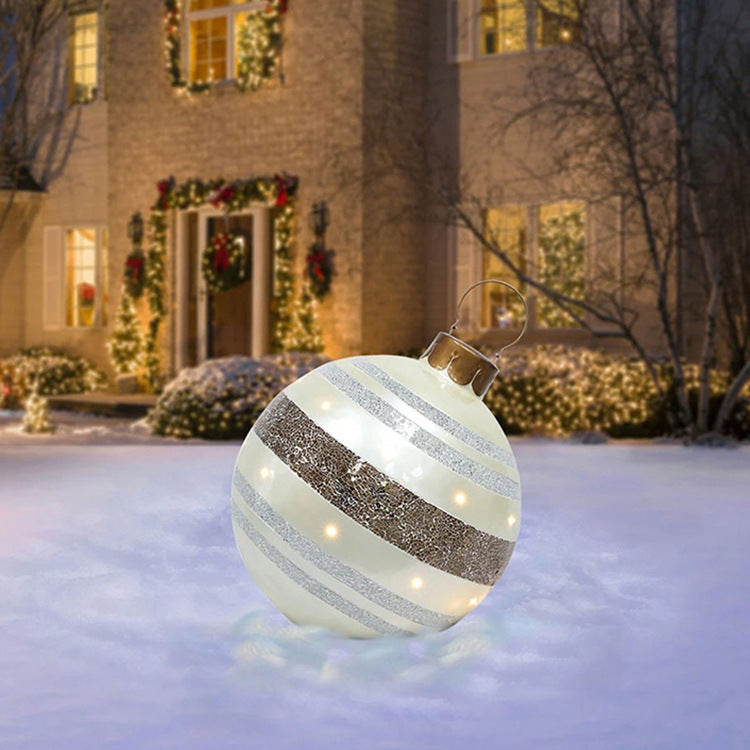 Huge 60cm PVC Ornament: Perfect Outdoor Holiday Decoration