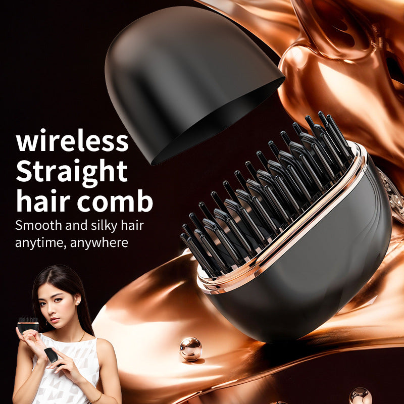 Smooth Hair Anywhere: Wireless Mini Straightening Comb