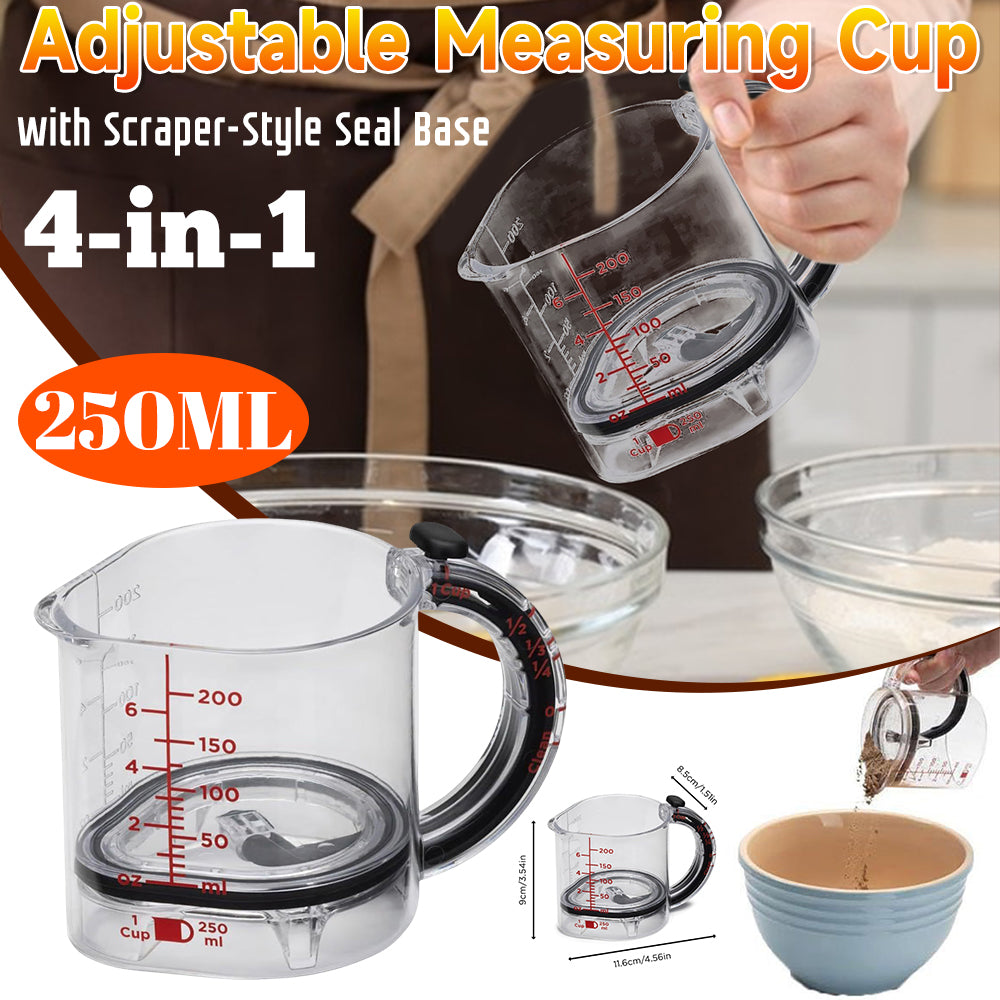 Simplify Cooking with this 4-in-1 Adjustable Measuring Cup