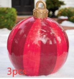 Huge 60cm PVC Ornament: Perfect Outdoor Holiday Decoration