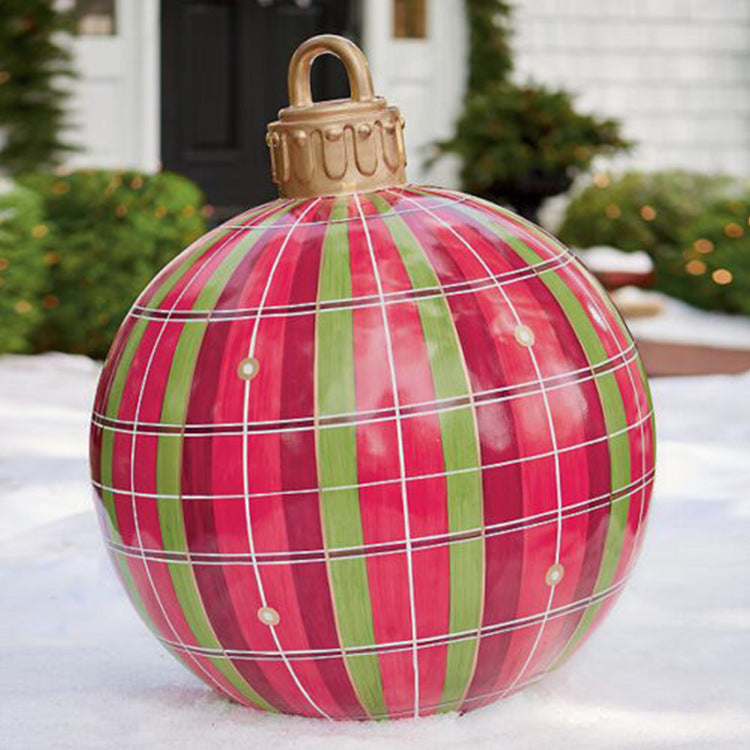 Huge 60cm PVC Ornament: Perfect Outdoor Holiday Decoration