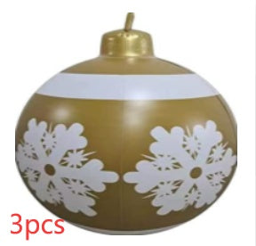 Huge 60cm PVC Ornament: Perfect Outdoor Holiday Decoration