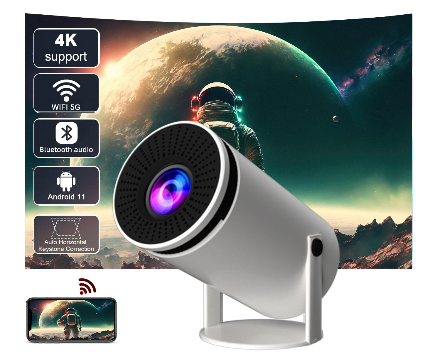 HY300 Smart Projector – Big Screen Fun for Your Home