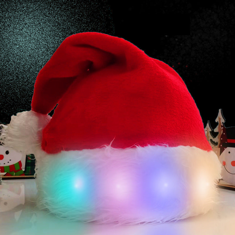 Festive Light-Up Christmas Hat for Holiday Fun