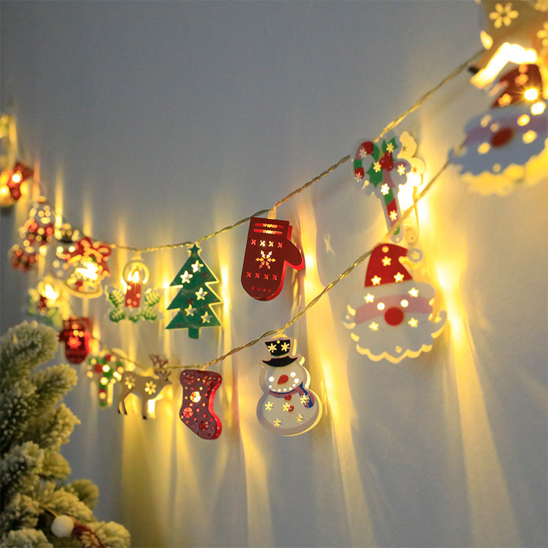 Adorable Santa & Snowman LED String Lights for Christmas