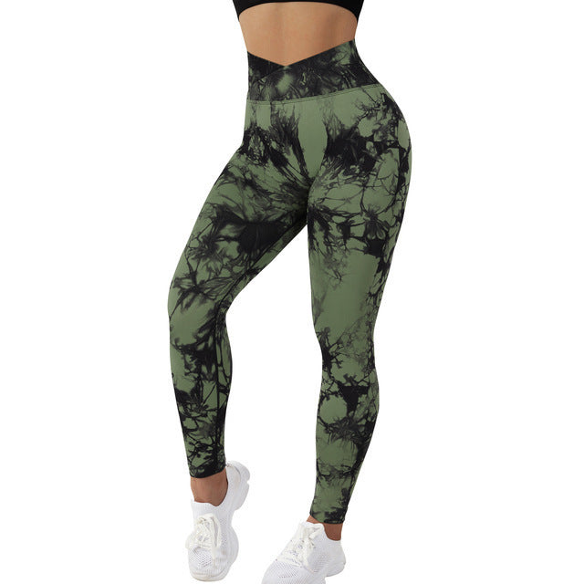 Seamless Tie-Dye Leggings for Yoga & Everyday Fun