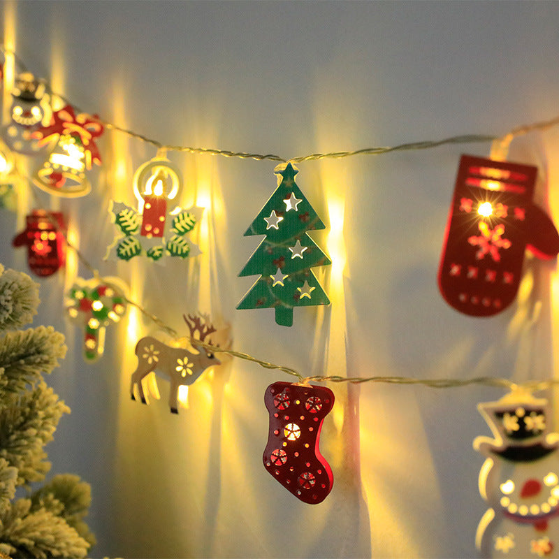 Adorable Santa & Snowman LED String Lights for Christmas