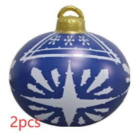 Huge 60cm PVC Ornament: Perfect Outdoor Holiday Decoration