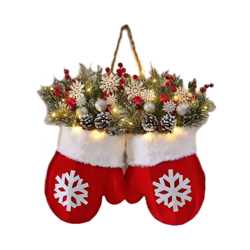 Santa’s Helper Mitten Wreath: The Cutest Christmas Door Decor