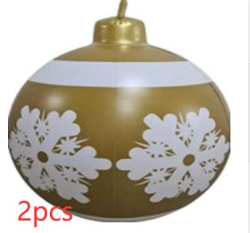 Huge 60cm PVC Ornament: Perfect Outdoor Holiday Decoration