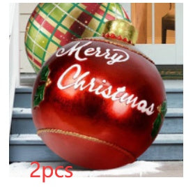 Huge 60cm PVC Ornament: Perfect Outdoor Holiday Decoration