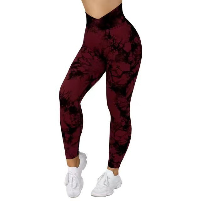 Seamless Tie-Dye Leggings for Yoga & Everyday Fun