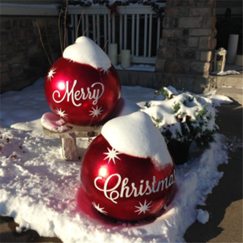Huge 60cm PVC Ornament: Perfect Outdoor Holiday Decoration