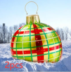 Huge 60cm PVC Ornament: Perfect Outdoor Holiday Decoration