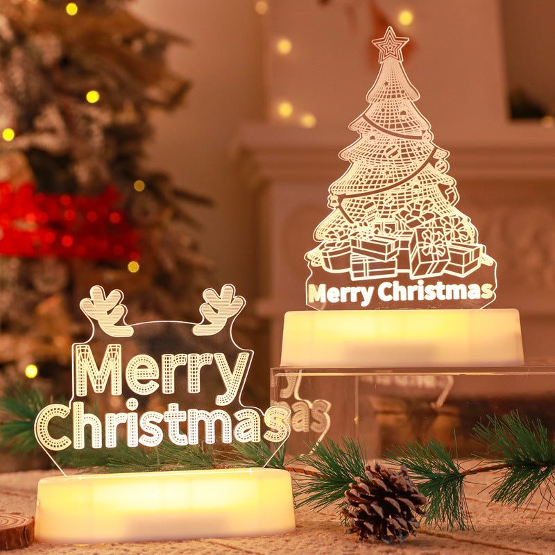 Sparkling 3D Holiday Lamp: Best Gift for Kids & Valentines