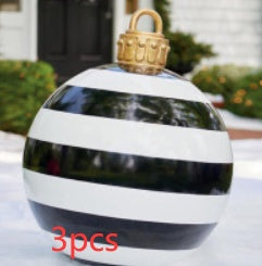 Huge 60cm PVC Ornament: Perfect Outdoor Holiday Decoration