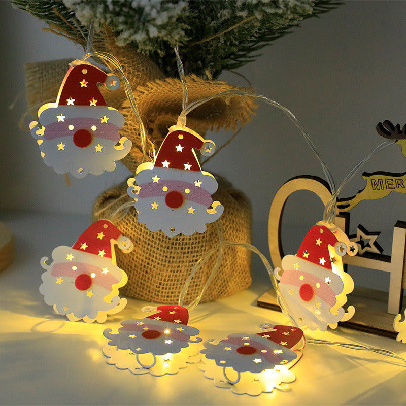 Adorable Santa & Snowman LED String Lights for Christmas
