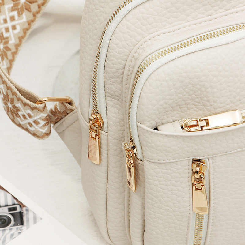 Retro Vibes, Modern Comfort: Leather Cross body Bag