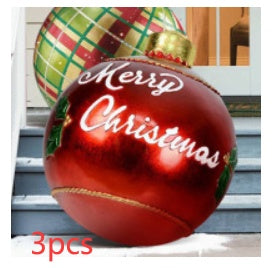 Huge 60cm PVC Ornament: Perfect Outdoor Holiday Decoration