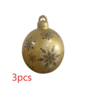 Huge 60cm PVC Ornament: Perfect Outdoor Holiday Decoration