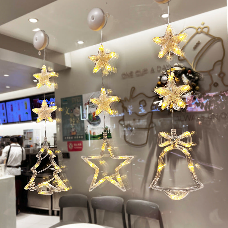 Magical Window Glow: 3pc Christmas Star & Tree Lights