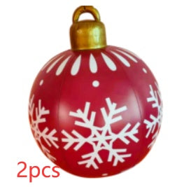 Huge 60cm PVC Ornament: Perfect Outdoor Holiday Decoration