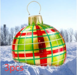 Huge 60cm PVC Ornament: Perfect Outdoor Holiday Decoration