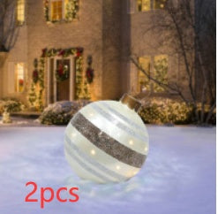 Huge 60cm PVC Ornament: Perfect Outdoor Holiday Decoration