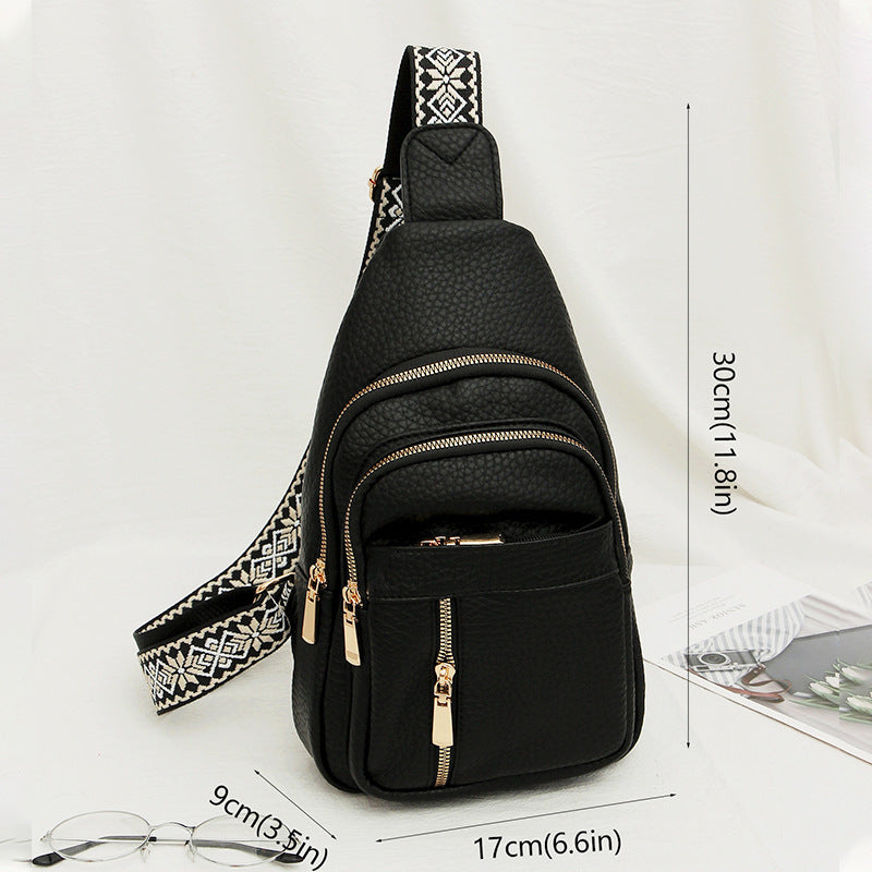 Retro Vibes, Modern Comfort: Leather Cross body Bag