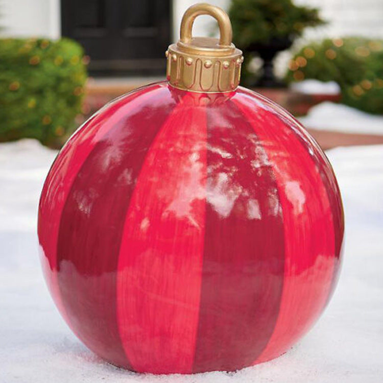 Huge 60cm PVC Ornament: Perfect Outdoor Holiday Decoration