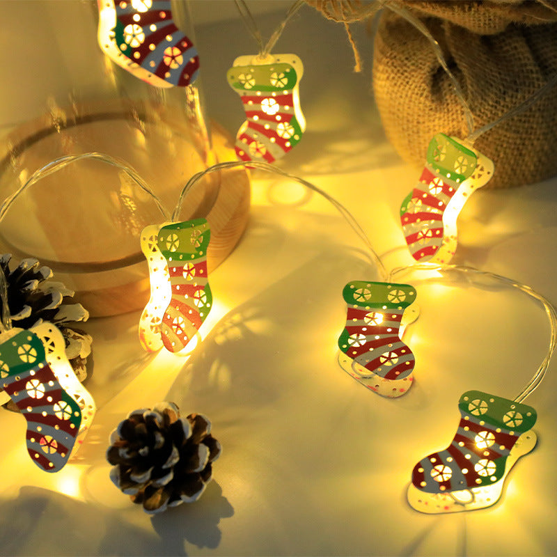 Adorable Santa & Snowman LED String Lights for Christmas