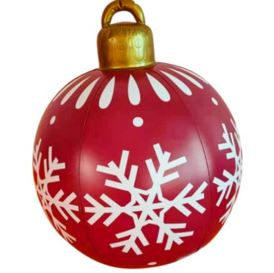 Huge 60cm PVC Ornament: Perfect Outdoor Holiday Decoration