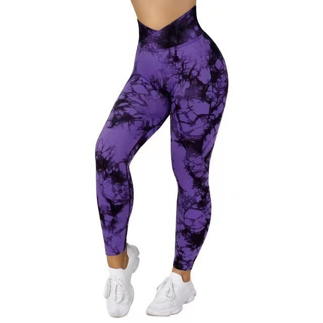 Seamless Tie-Dye Leggings for Yoga & Everyday Fun