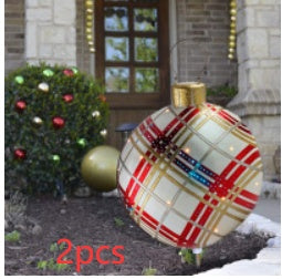 Huge 60cm PVC Ornament: Perfect Outdoor Holiday Decoration