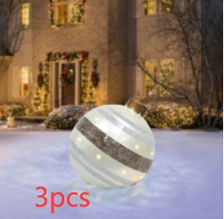 Huge 60cm PVC Ornament: Perfect Outdoor Holiday Decoration